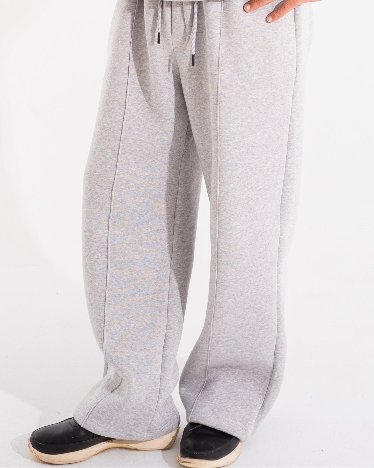 Summer Wide-Leg Sweatpants - Melange