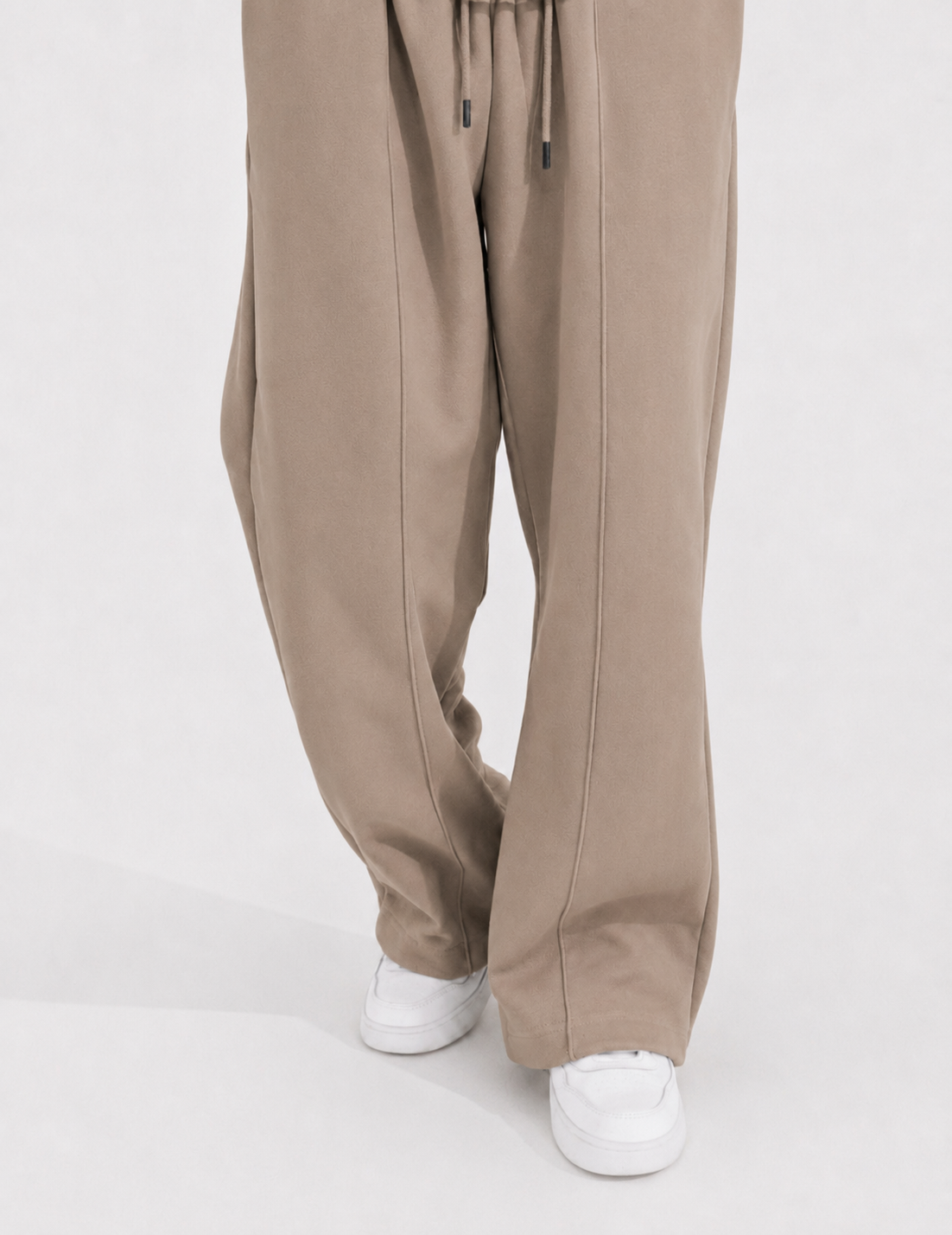 Summer Wide-Leg Sweatpants - Mocha