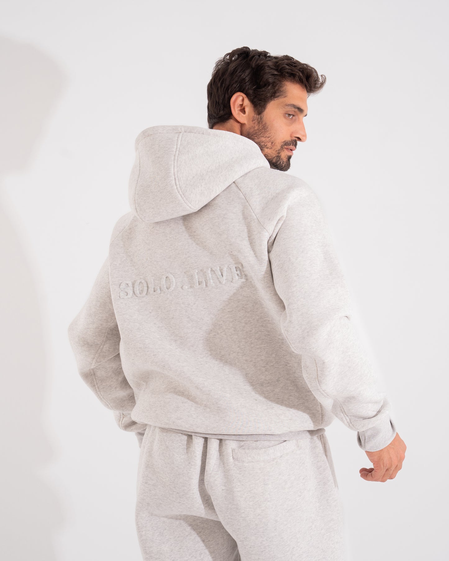 Solo Light Grey Hoodie