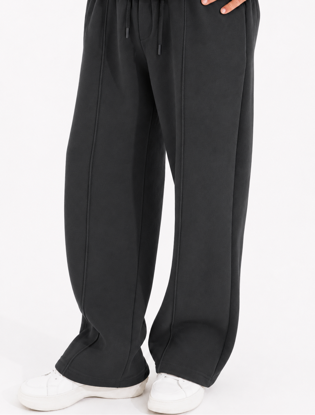 Summer Wide-Leg Sweatpants - Gray
