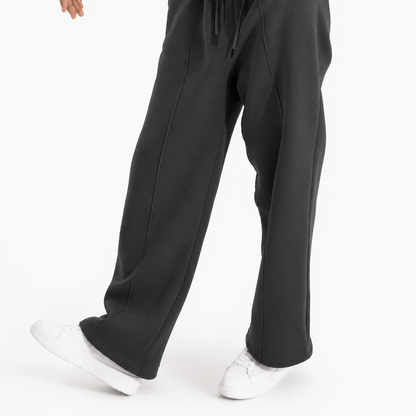 Summer Wide-Leg Sweatpants - Gray