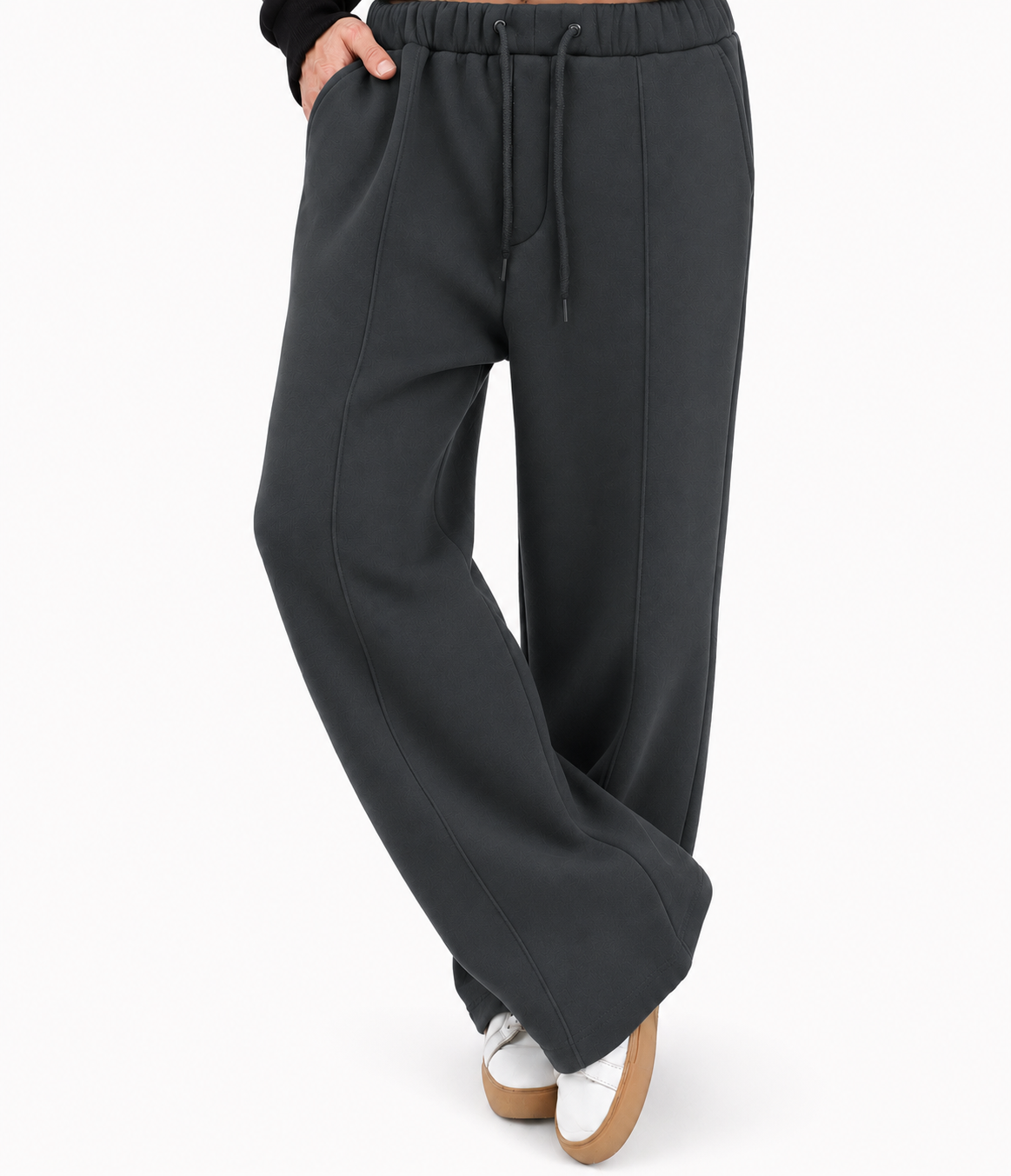Summer Wide-Leg Sweatpants - Gray