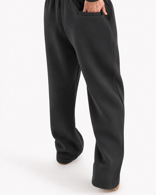 Summer Wide-Leg Sweatpants - Gray