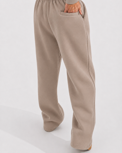 Summer Wide-Leg Sweatpants - Mocha