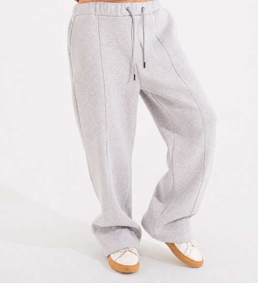 Summer Wide-Leg Sweatpants - Melange