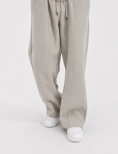 Summer Wide-Leg Sweatpants - Silver